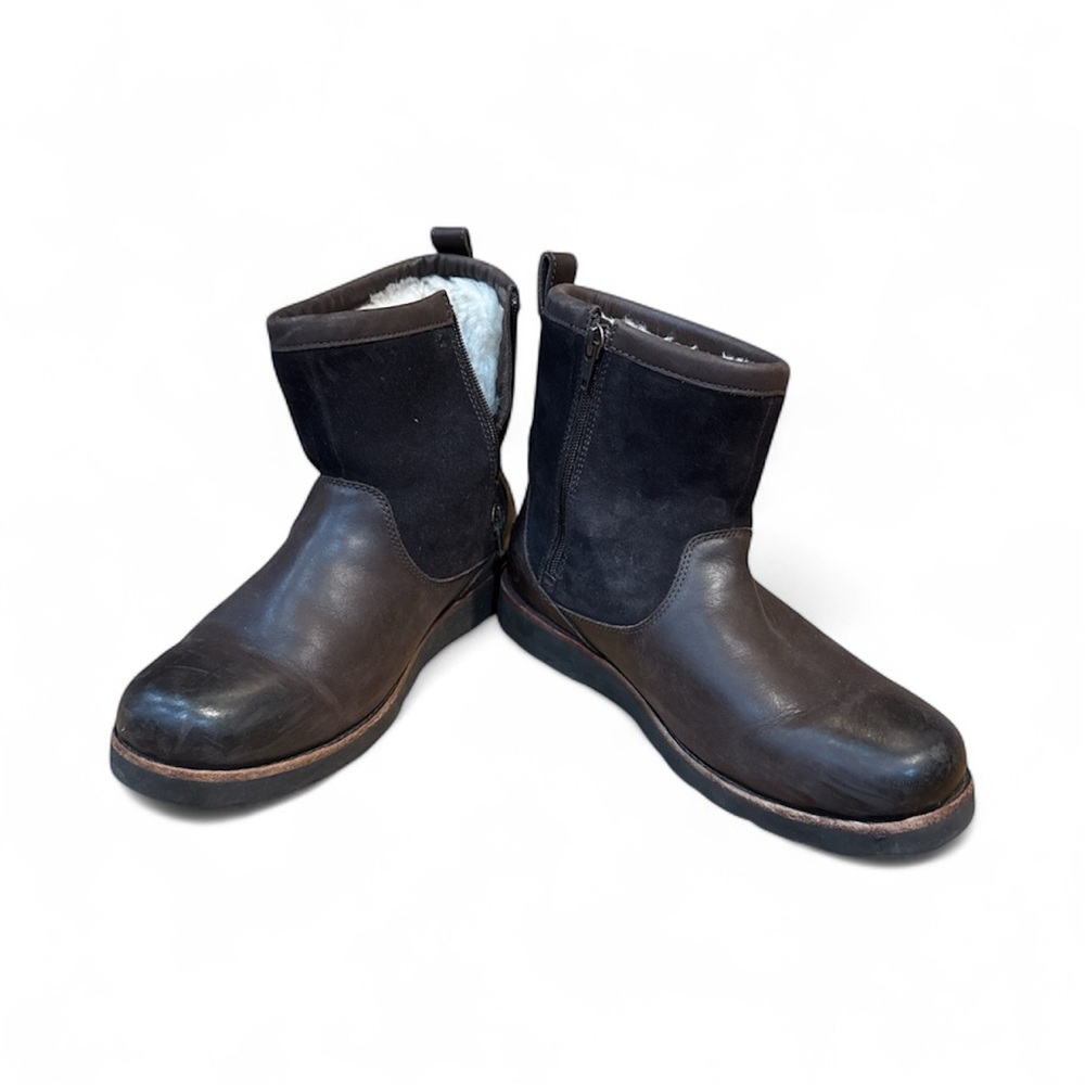UGG Men's Brown and Black Rain & Snow Boots